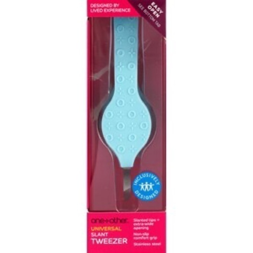 Universal Slant Tweezer - Blue